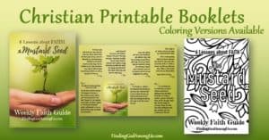 Christian printable booklets are pocket-sized faith guides to support your Christian journey. Also available as a coloring page.