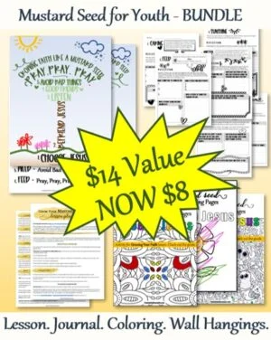 Mustard Seed for Youth Bundle Lesson Journal Wall Hanging Coloring