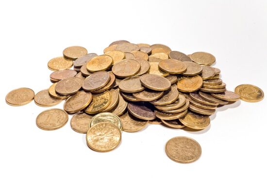 Pile of Gold Coins that represents the Parable of the Talents