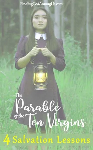 Parable of the Ten Virgins Lady holding lamp