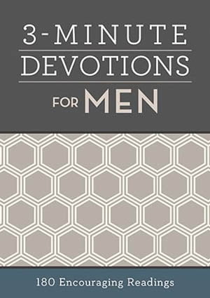 3-Minute Devotions for Men: 180 Encouraging Readings Book Cover